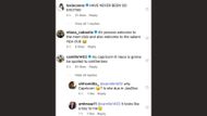 Screenshot of Camille Orders' comment (Image via Instagram/@elsie)